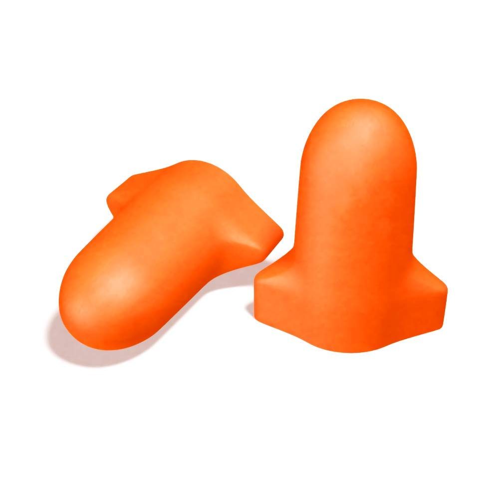 Amazon Basics Soft Foam High Visibility T Shape Earplugs, NRR 32dB, 25-Pair