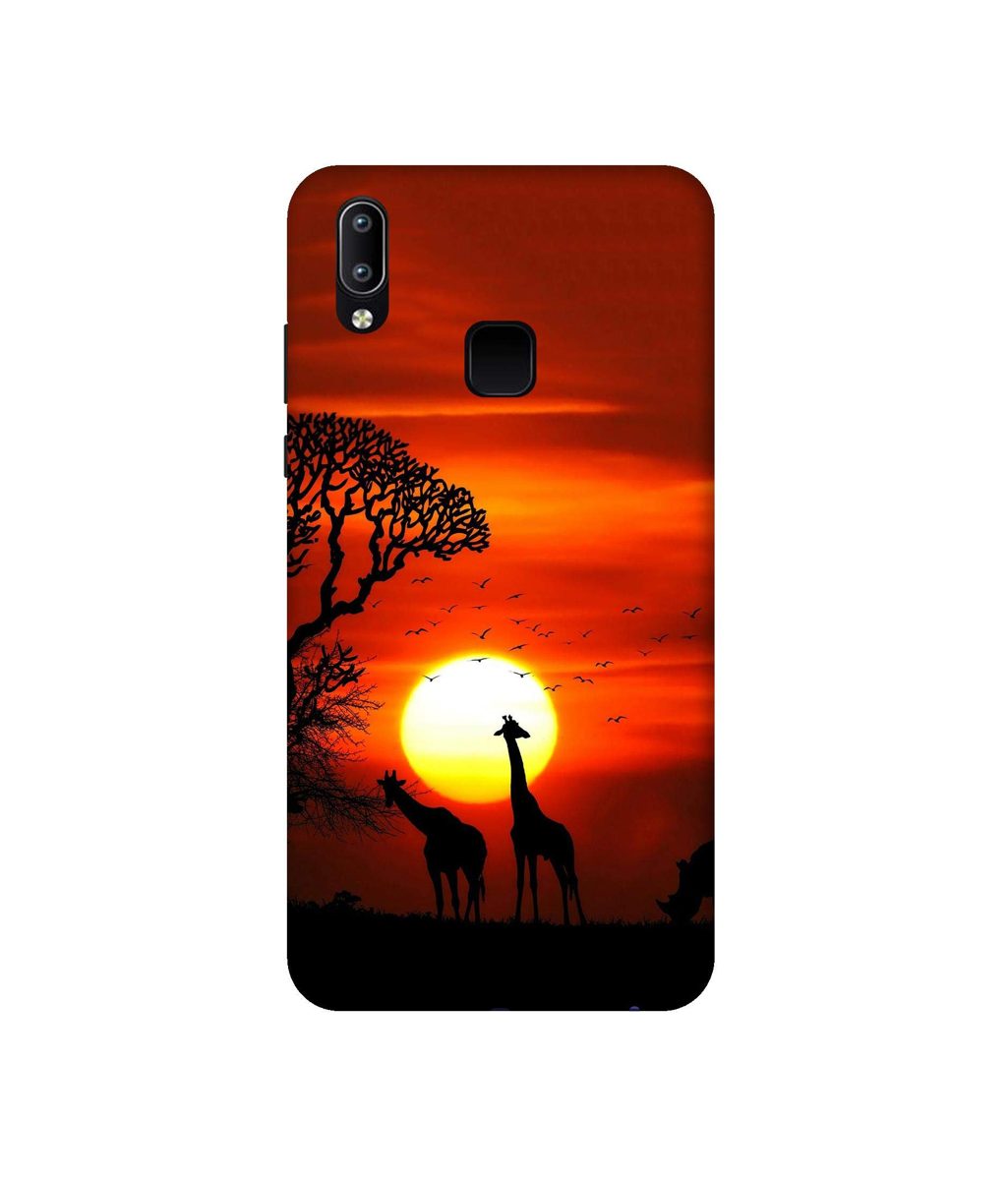Amazon Brand - Solimo Designer Sunshade 3D Printed Hard Back Case Mobile Cover for Vivo Y95
