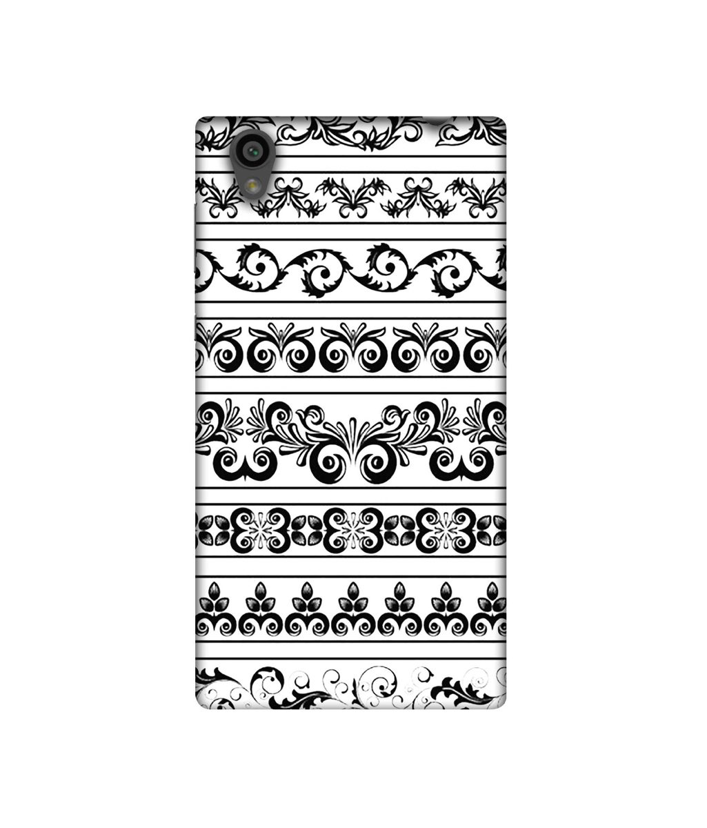 Amazon Brand - Solimo Designer Black Multi Patterns 3D Printed Hard Back Case Mobile Cover for Sony Xperia L1