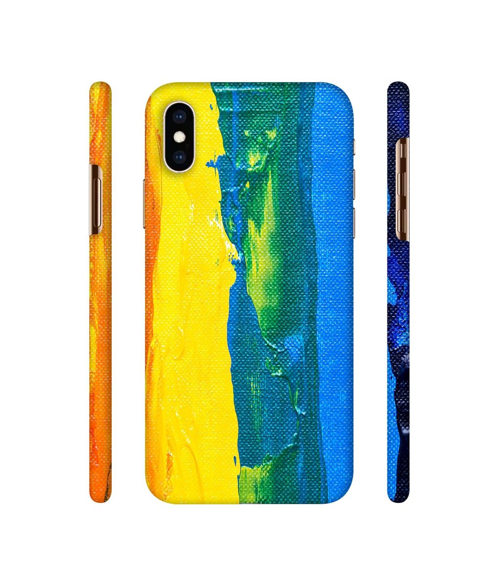 Amazon Brand - Solimo Designer Multicolor Line Color On Canvas 3D Printed Hard Back Case Mobile Cover for Apple iPhone Xs Max