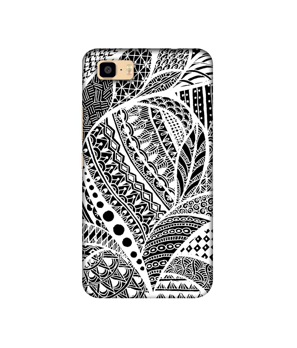 Amazon Brand - Solimo Designer Random White Pattern 3D Printed Hard Back Case Mobile Cover for Asus Zenfone 3S Max