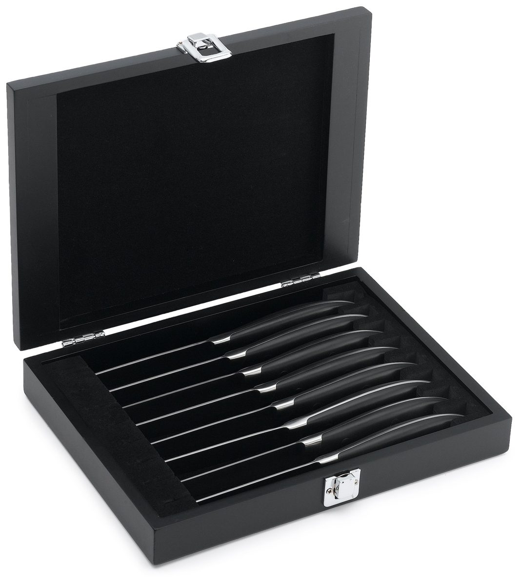 Pinzon 8-Piece Steak Knife Set With Wooden Storage Box [Amazon Frustration-Free Packaging]