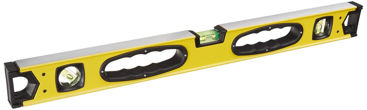 AmazonBasics Aluminum Alloy Magnetic Spirit Level - 24-Inch (Renewed)