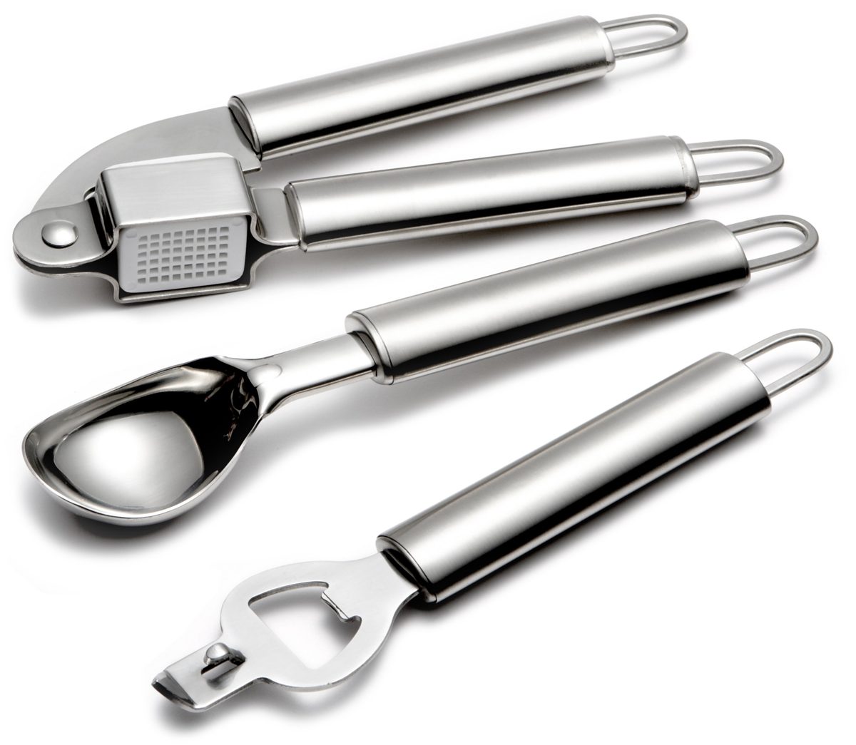 Pinzon 7-Piece Stainless-Steel Gadget Set with Stand