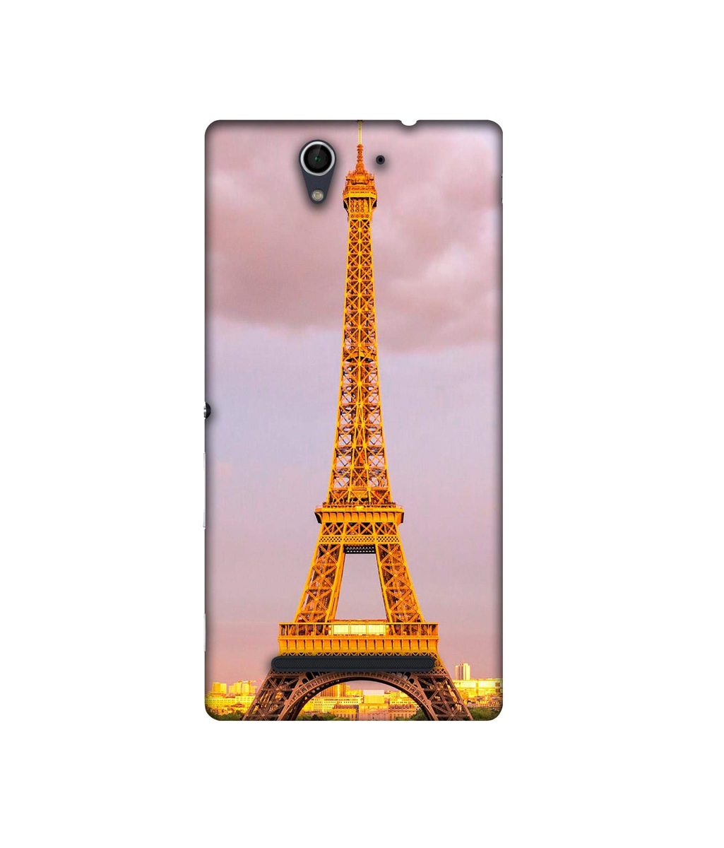 Amazon Brand - Solimo Designer Eiffel Tower Paris 3D Printed Hard Back Case Mobile Cover for Sony Xperia C3 Dual