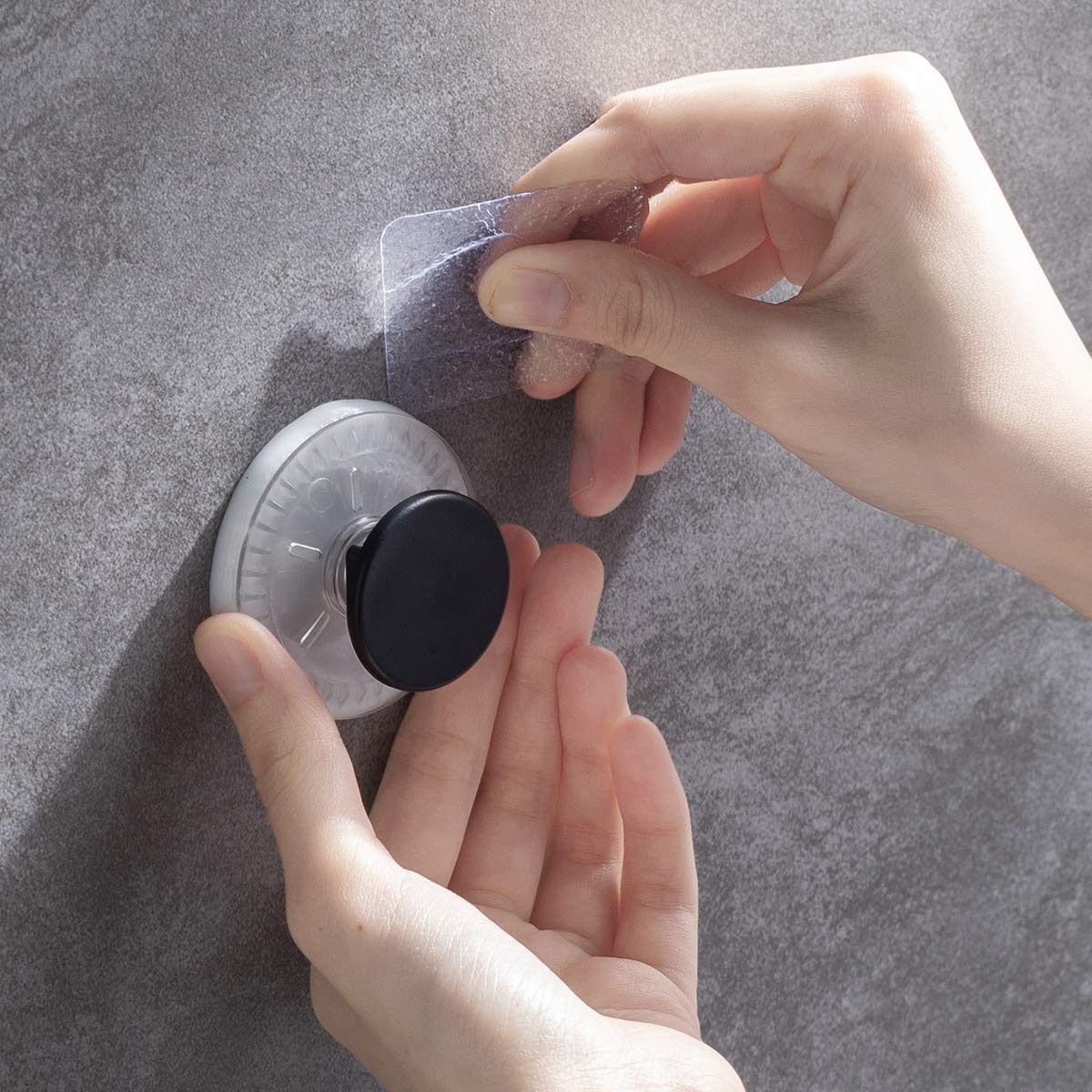 Eono Vacuum Suction Cup 6 Pack No Drilling Sucker Hooks made of premium TPU gel and durable plastic with oil-proof and waterproof, can adapt to various environments such as kitchen or bathroom