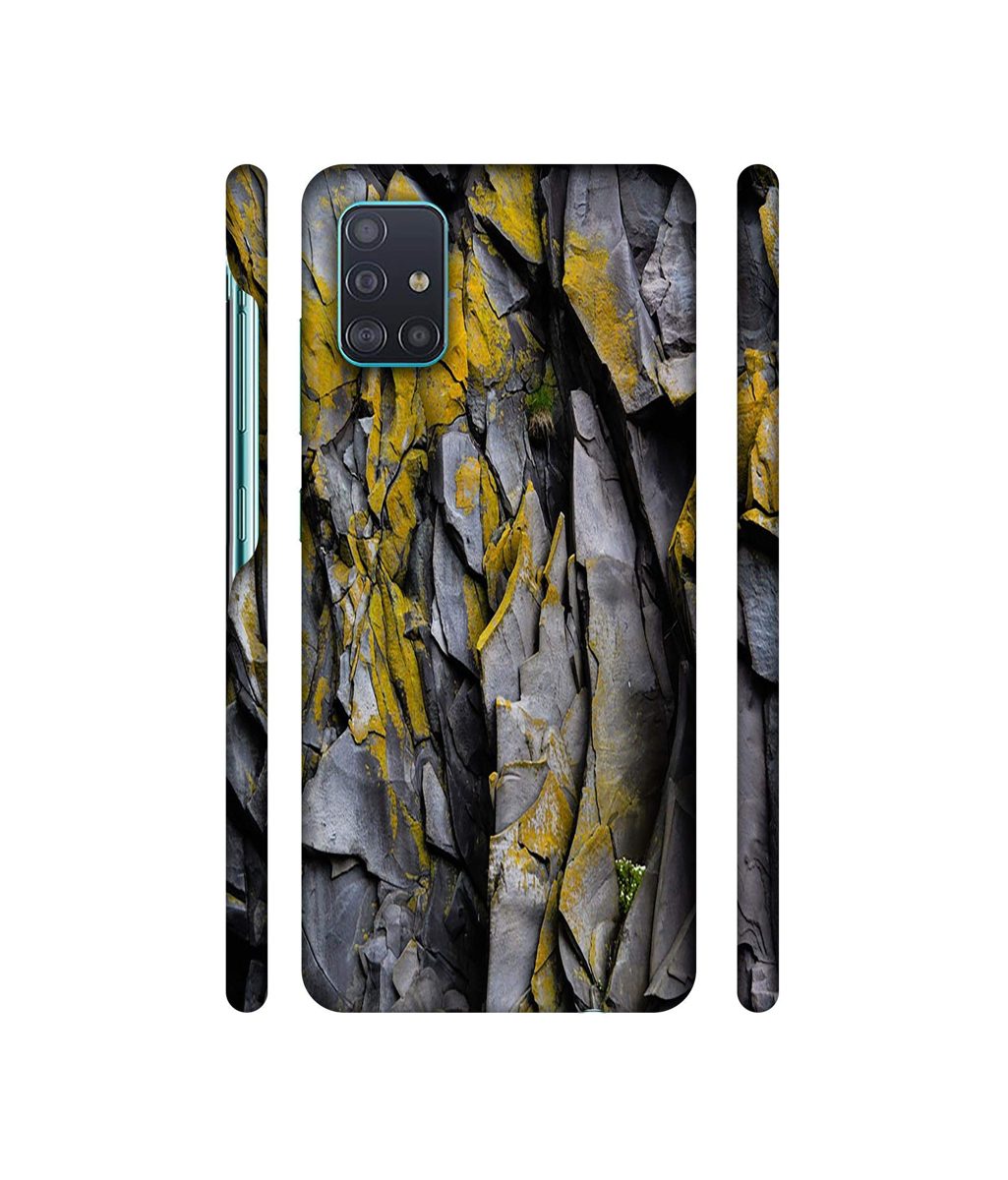 Amazon Brand - Solimo Designer Rock Texture 3D Printed Hard Back Case Mobile Cover for Samsung Galaxy A71