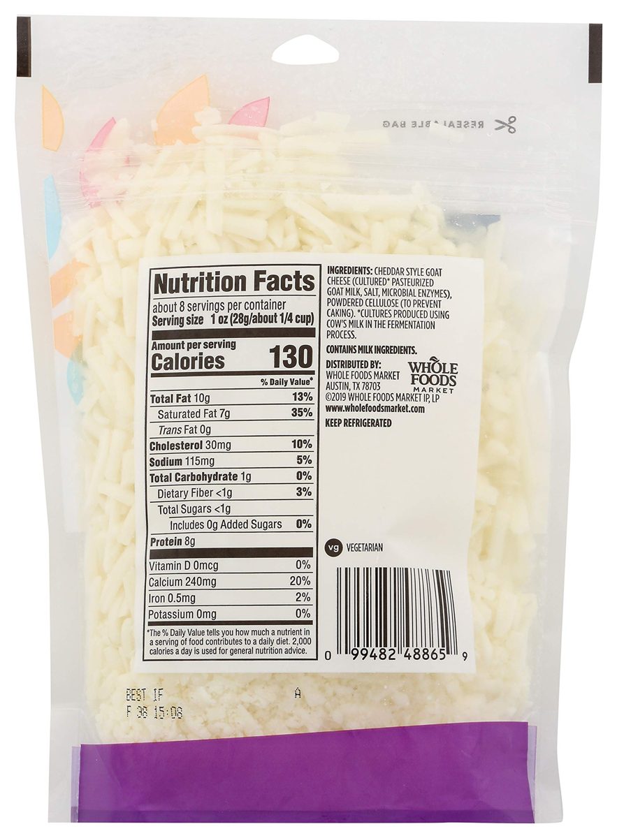 365 EVERYDAY VALUE Goat Cheese Shreds, 8 OZ