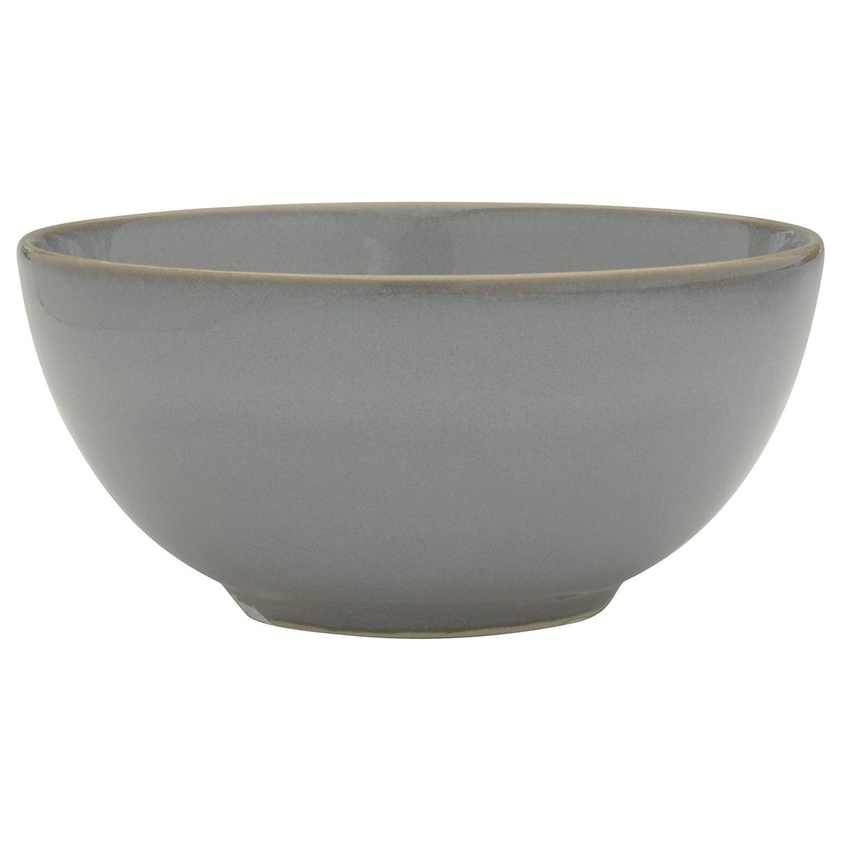 Amazon Brand – Stone & Beam Corwin Rustic Reactive-Glaze Stoneware 18-Piece Dinnerware Set, Service for 6, Granite
