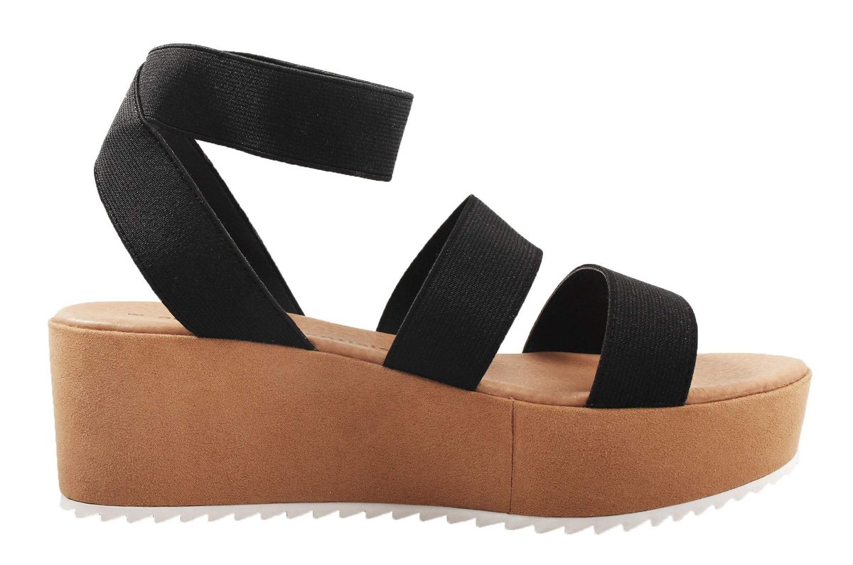 Amazon Essentials Women's Heeled Sandal, Black, 11 M US