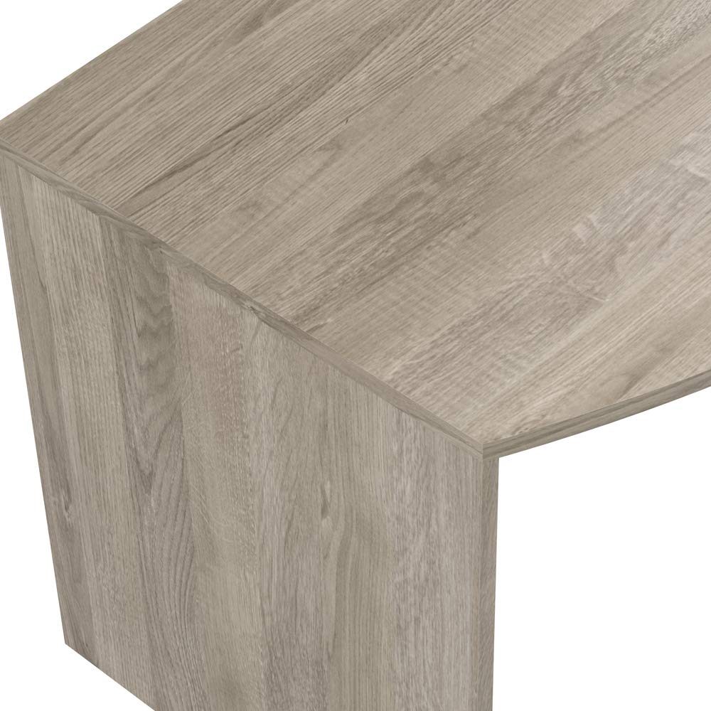 Amazon Brand - Movian Belaya Classic Desk with Curved Top, 80 x 160 x 75cm, Light Brown Oak-Effect