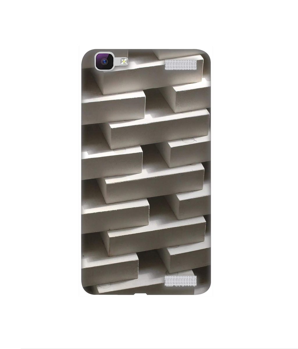 Amazon Brand - Solimo Designer Marble Blocks 3D Printed Hard Back Case Mobile Cover for Vivo V1 Max