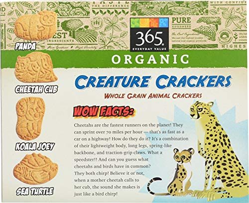 365 Everyday Value Featuring Wild Kratts, Organic Creature Crackers, Whole Grain Animal Cookies,  6 ct