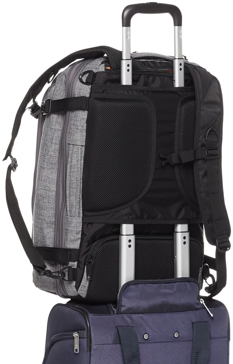 AmazonBasics Slim Travel Backpack Grey
