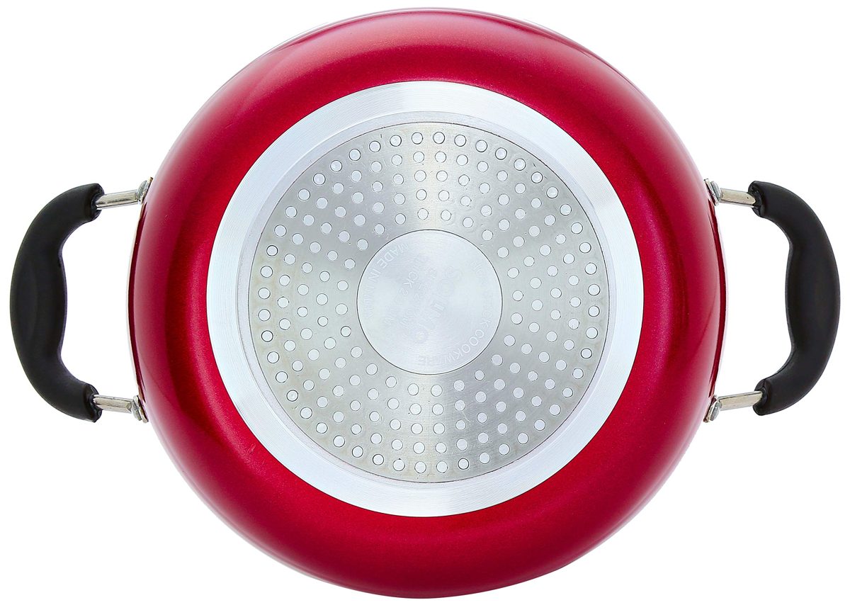Amazon Brand - Solimo Non Stick Kadhai (22cm, Induction and Gas Stove Compatible)
