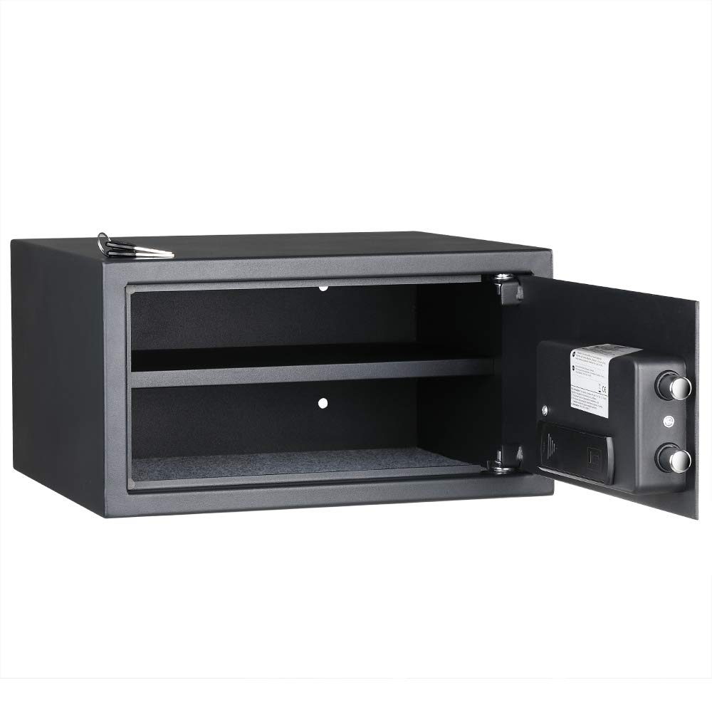 AmazonBasics Biometric Fingerprint Home Safe, 0.5 Cubic Feet