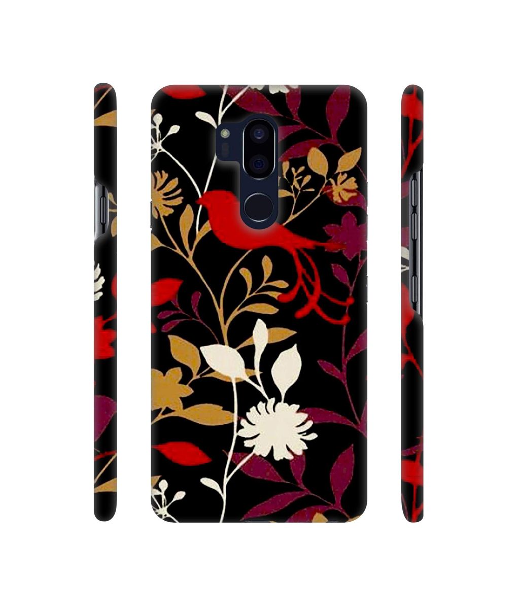 Amazon Brand - Solimo Designer Flower Bunch Pain On Cloth 3D Printed Hard Back Case Mobile Cover for LG G7 ThinQ