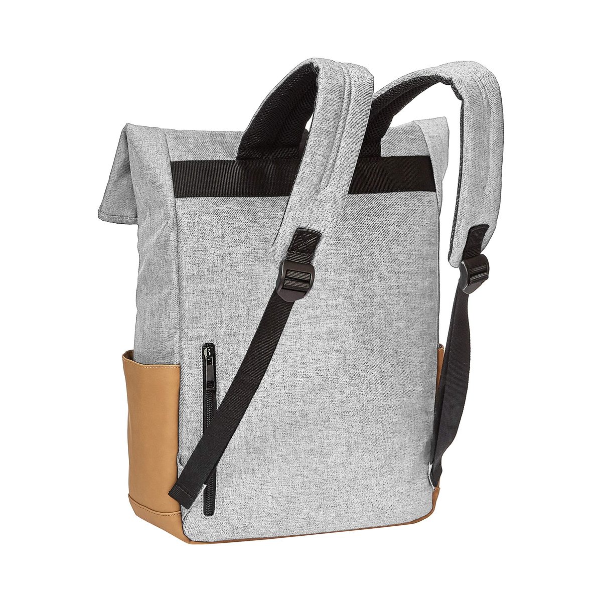(Renewed) AmazonBasics Anti-Theft Roll Top Backpack - Grey