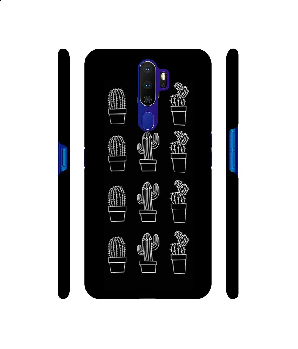 Amazon Brand - Solimo Designer Cactus Design 3D Printed Hard Back Case Mobile Cover for Oppo A9 (2020)
