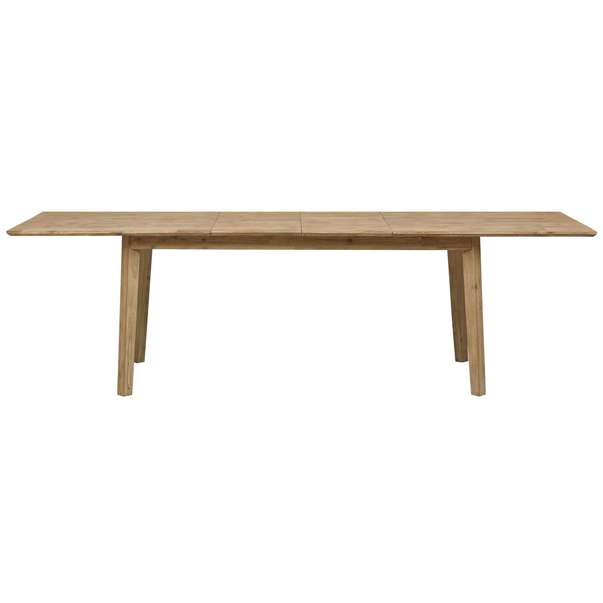 Amazon Brand – Stone & Beam Rylee Modern Acacia Wood Dining Table, 71"-102"L, Gray-Wash Acacia