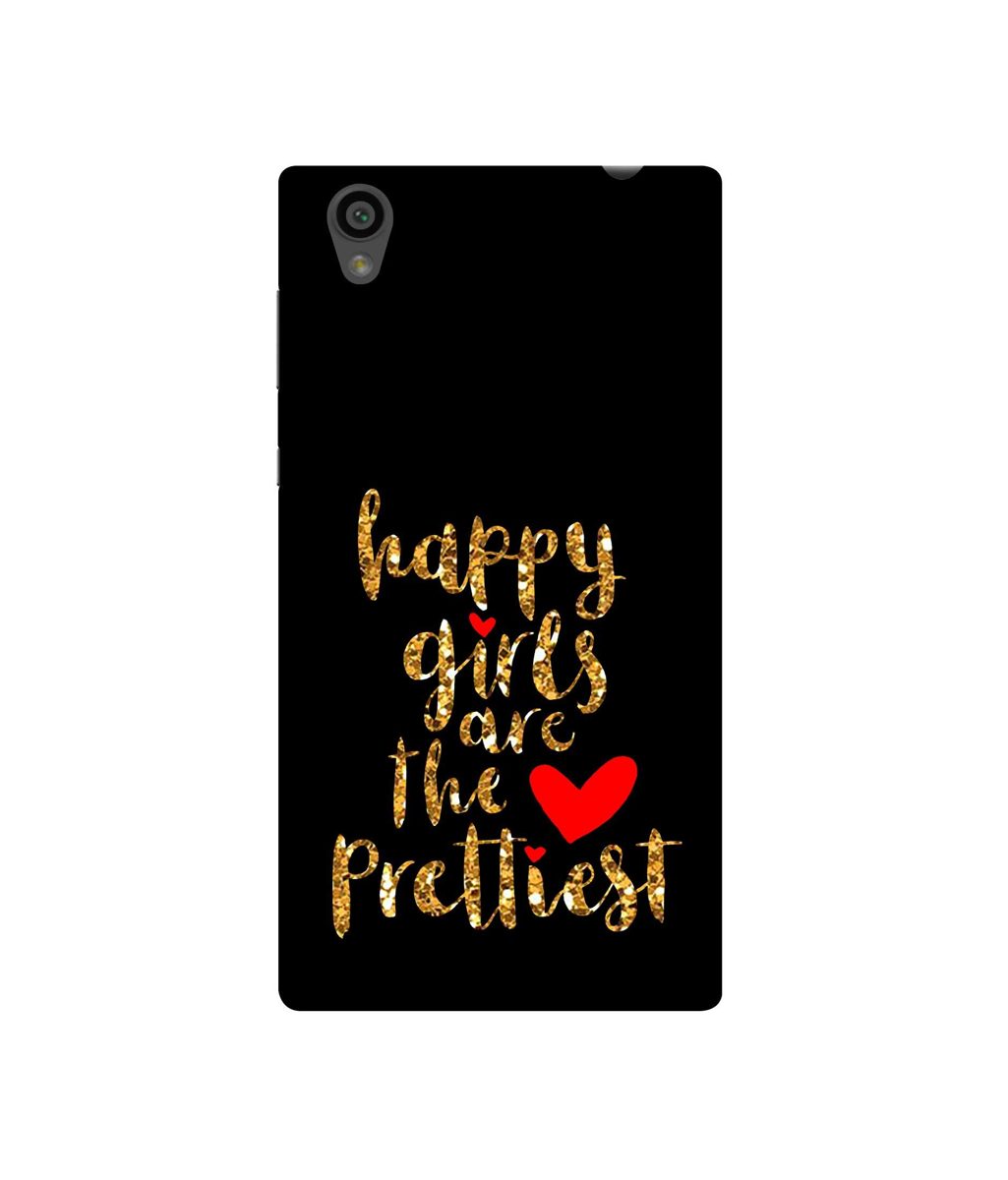 Amazon Brand - Solimo Designer Happy Girls are The Prettiest 3D Printed Hard Back Case Mobile Cover for Sony Xperia L1