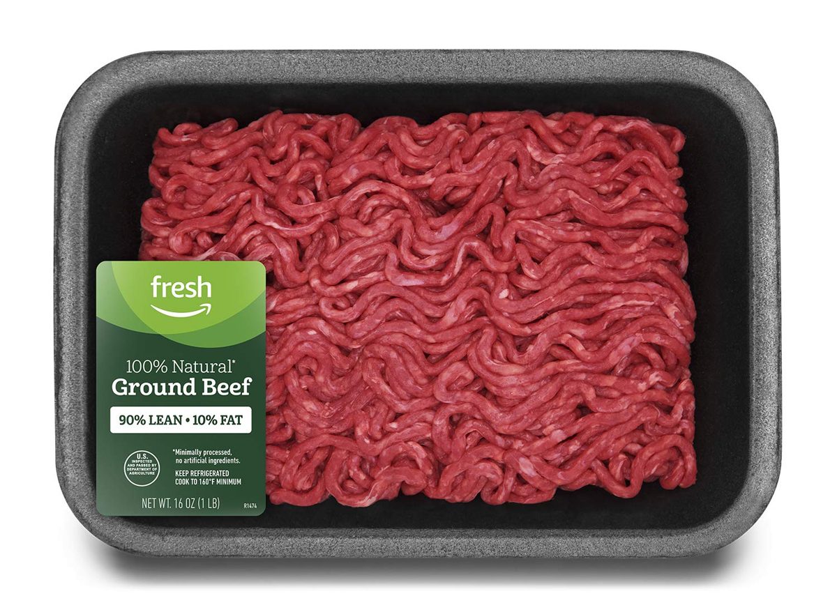 Fresh Brand – Ground Beef 90% Lean/10% Fat, 1 lb