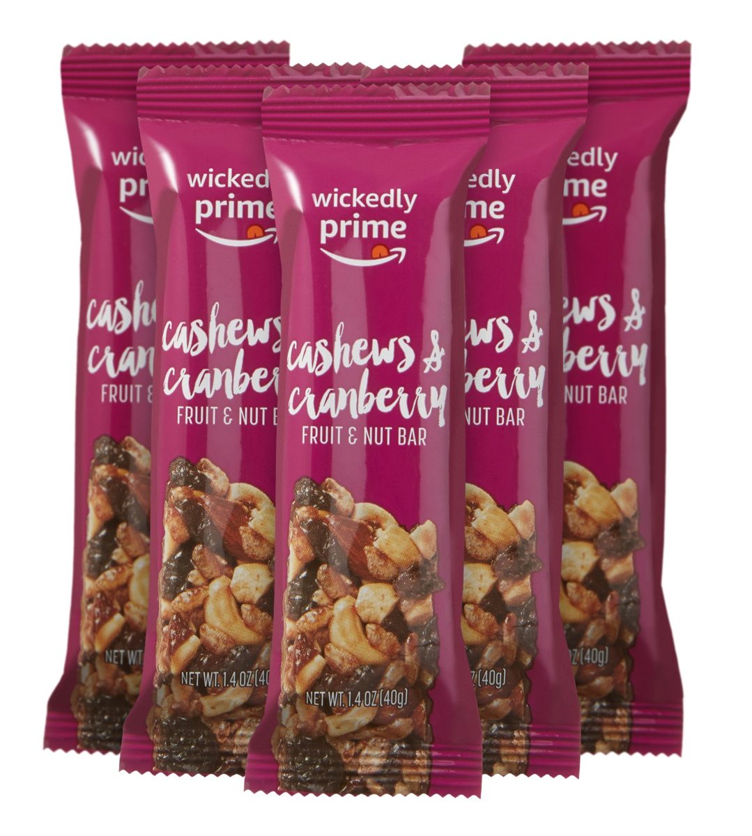 Wickedly Prime Nut Bar, Nuts & Sea Salt, Gluten Free, 1.4 Ounce (Pack of 5)