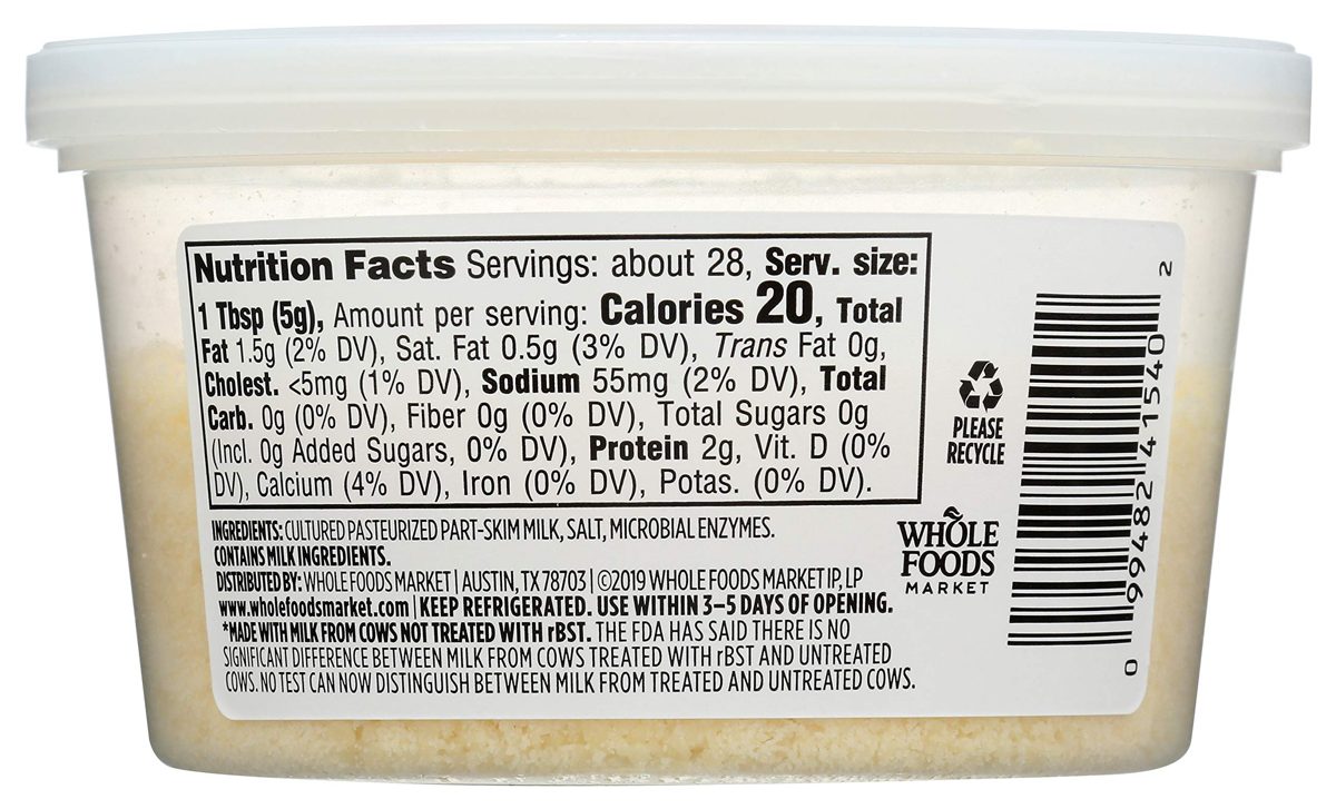 365 Everyday Value Grated Parmesan Cheese, 5 oz