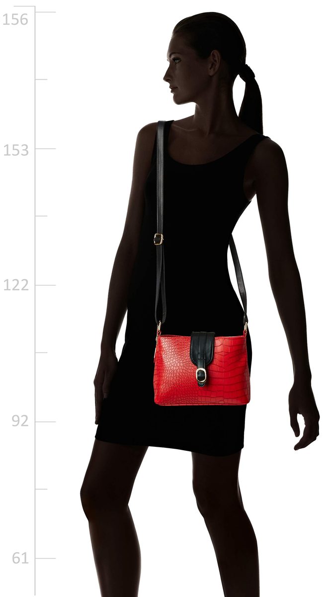 Amazon Brand - Eden & Ivy Women's Sling Bag (Red)