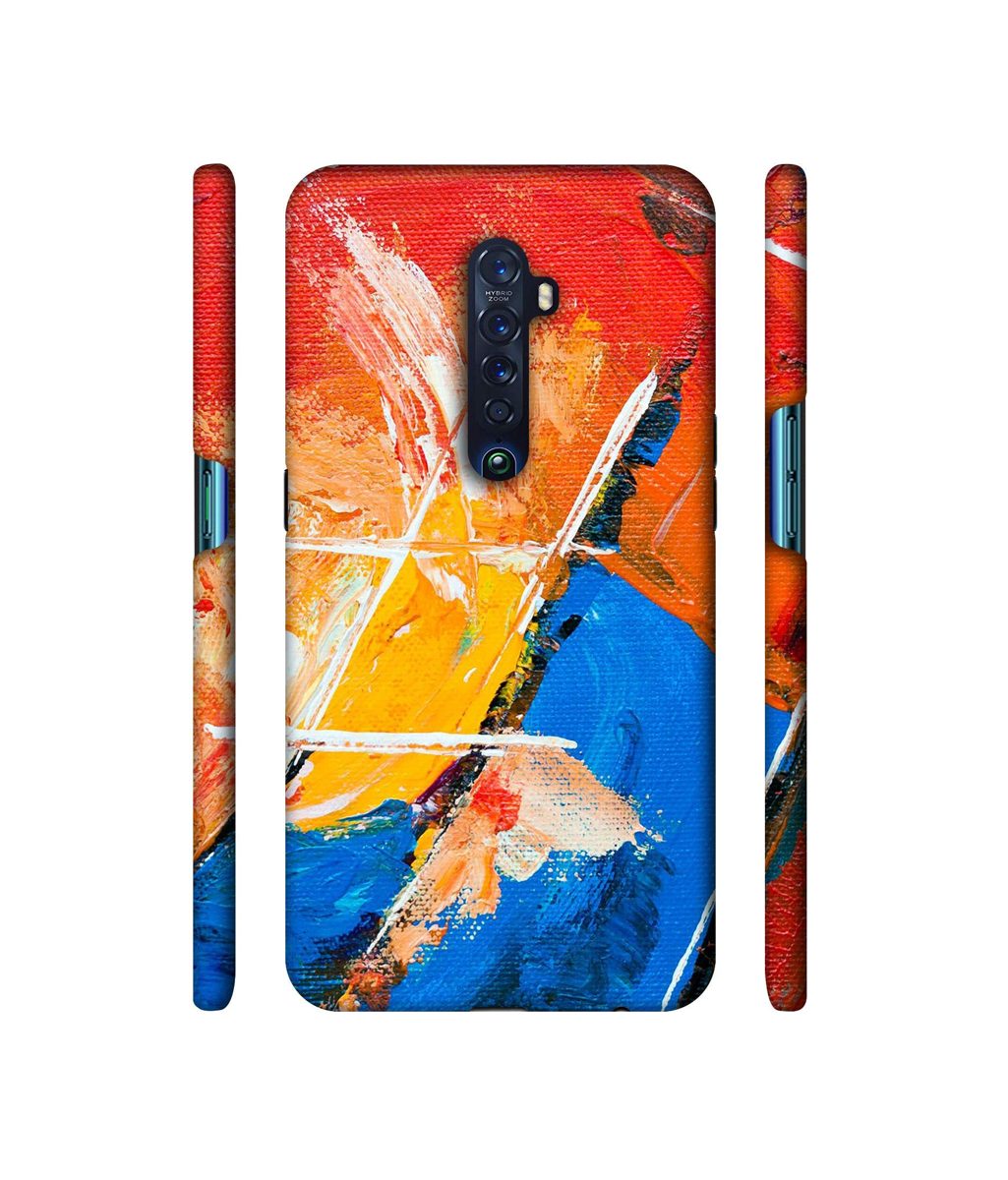 Amazon Brand - Solimo Designer Color Impression On Canvas 3D Printed Hard Back Case Mobile Cover for Oppo Reno 2
