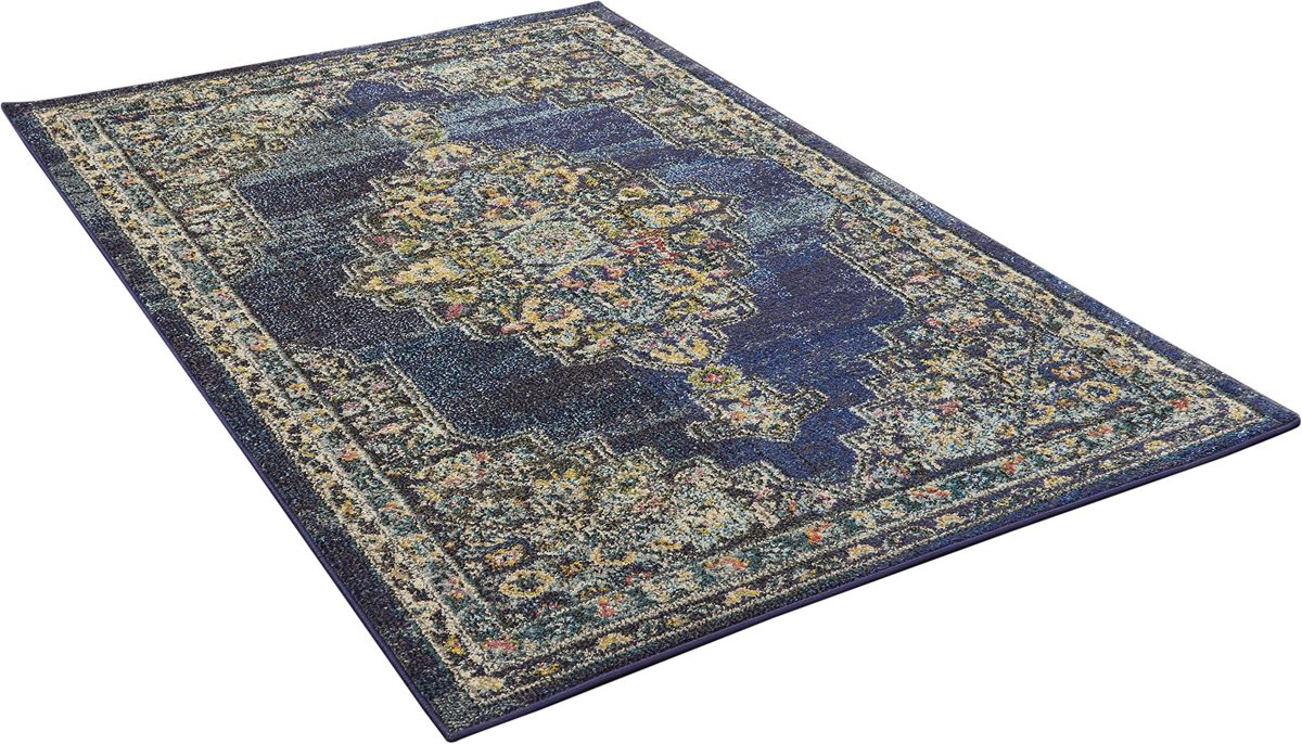 Stone & Beam Rug, 3'11" x 5'11", Blue, Navy, Multicolor