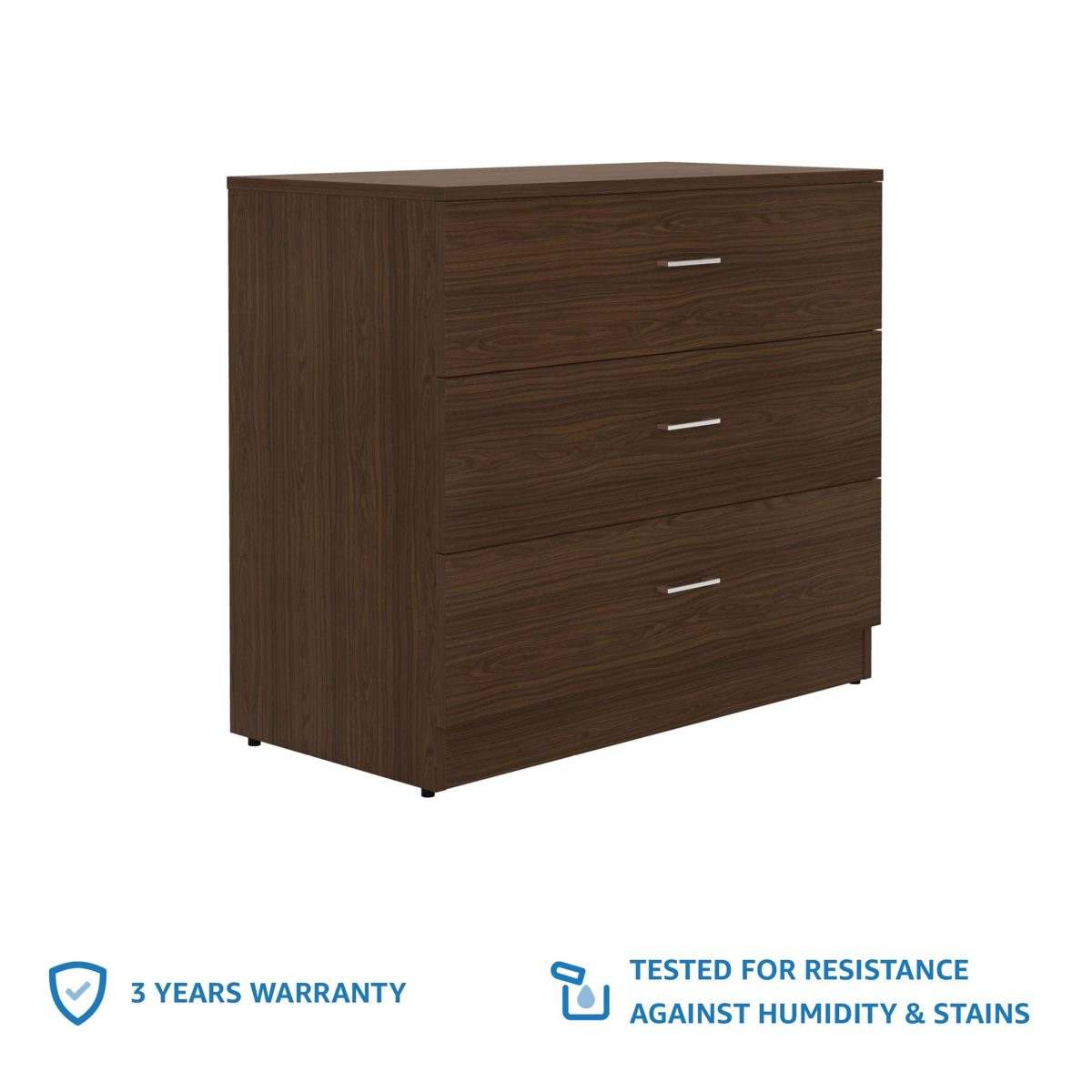 Amazon Brand - Solimo Tucana Engineered Wood Chest of Drawers (Walnut Durance Finish)