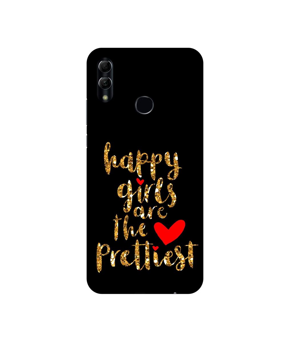 Amazon Brand - Solimo Designer Happy Girls are The Prettiest 3D Printed Hard Back Case Mobile Cover for Honor 10 Lite