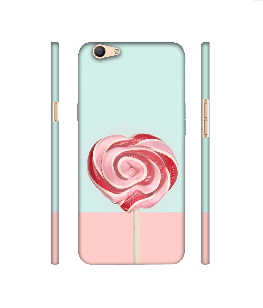 Amazon Brand - Solimo Designer Round Candy 3D Printed Hard Back Case Mobile Cover for Oppo F1s