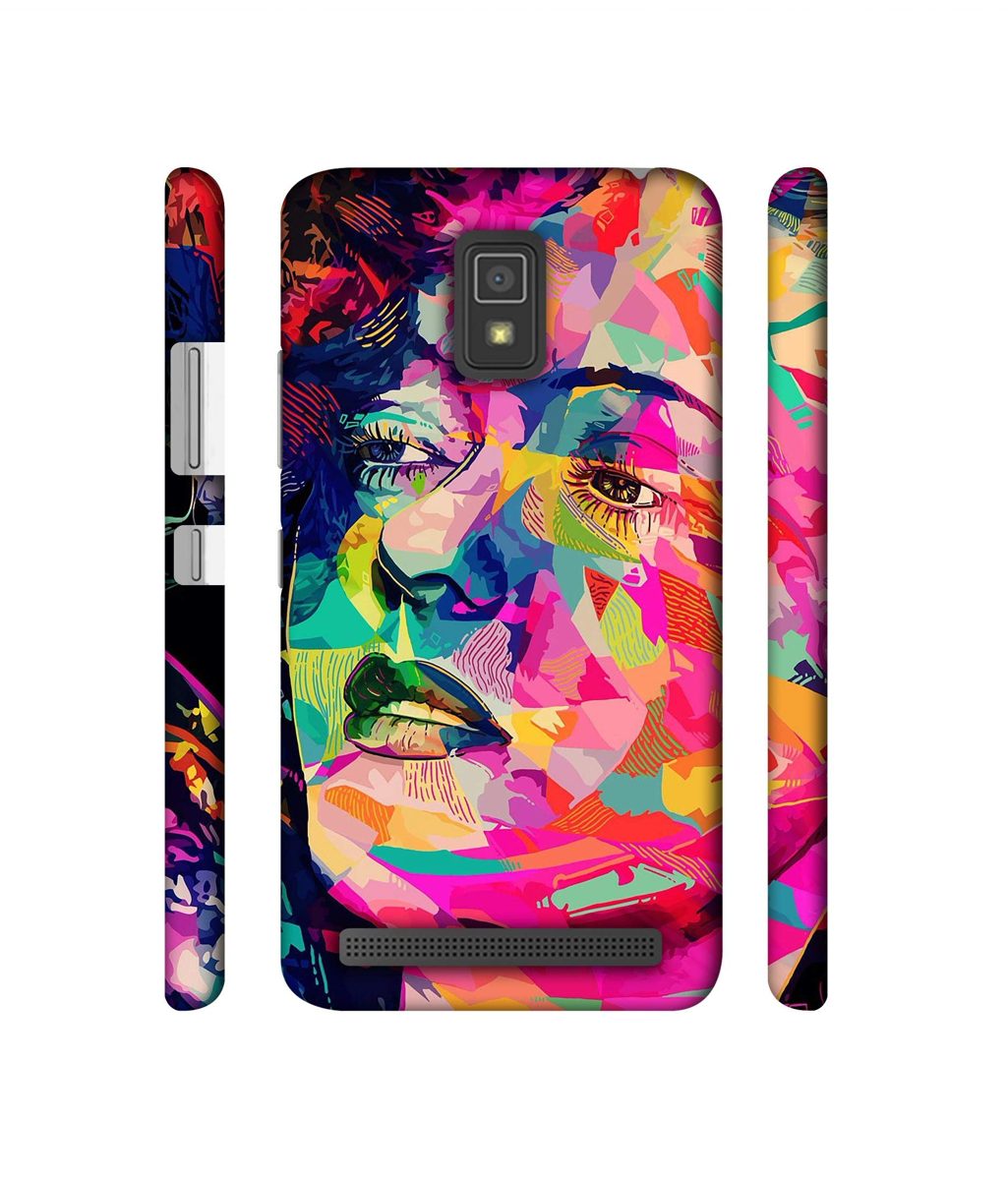 Amazon Brand - Solimo Designer Multicolor Lady Vector 3D Printed Hard Back Case Mobile Cover for Lenovo A6600