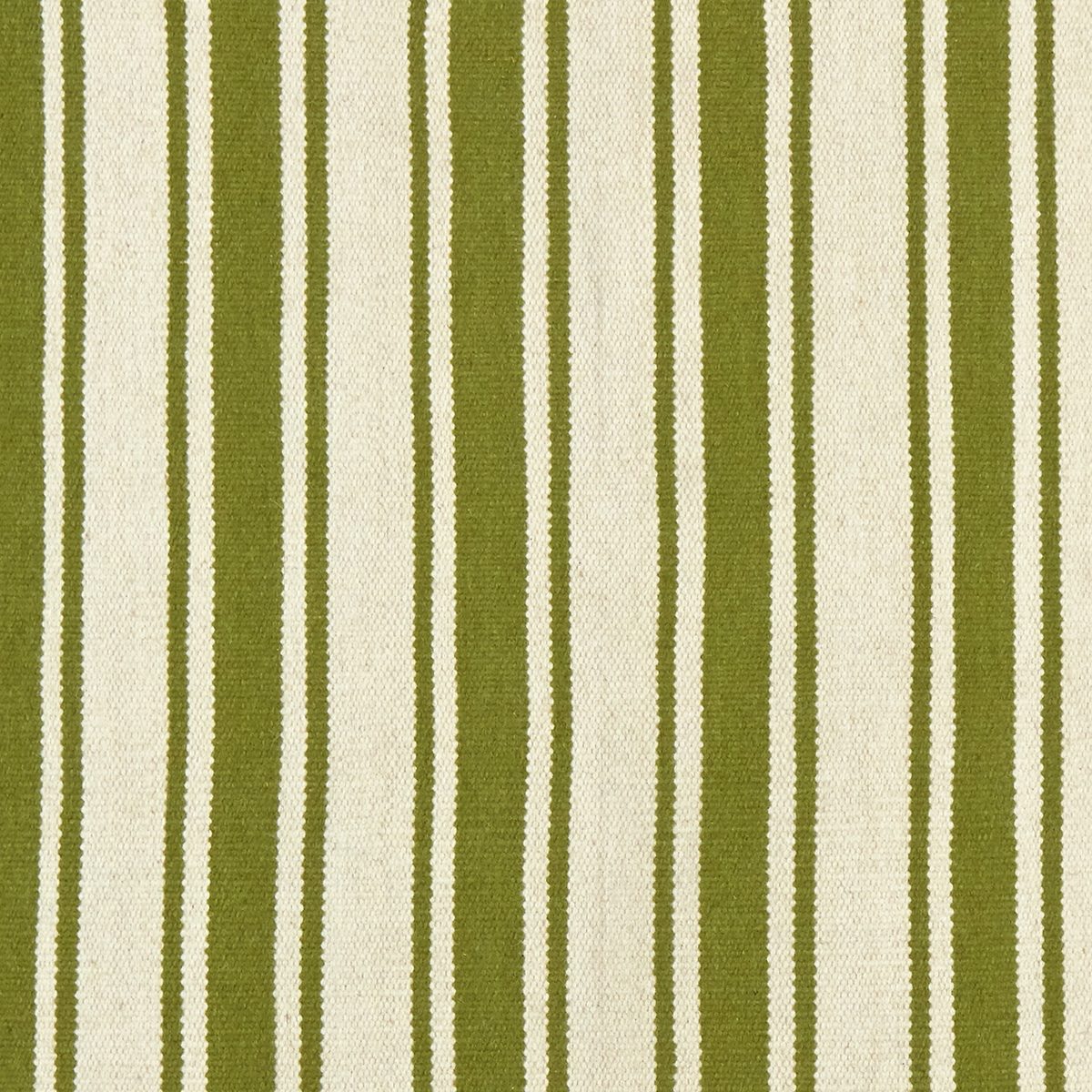 Amazon Brand – Stone & Beam Los Altos Striped Dhurrie Farmhouse Area Rug, 5' x 7' 6", Green and Ivory