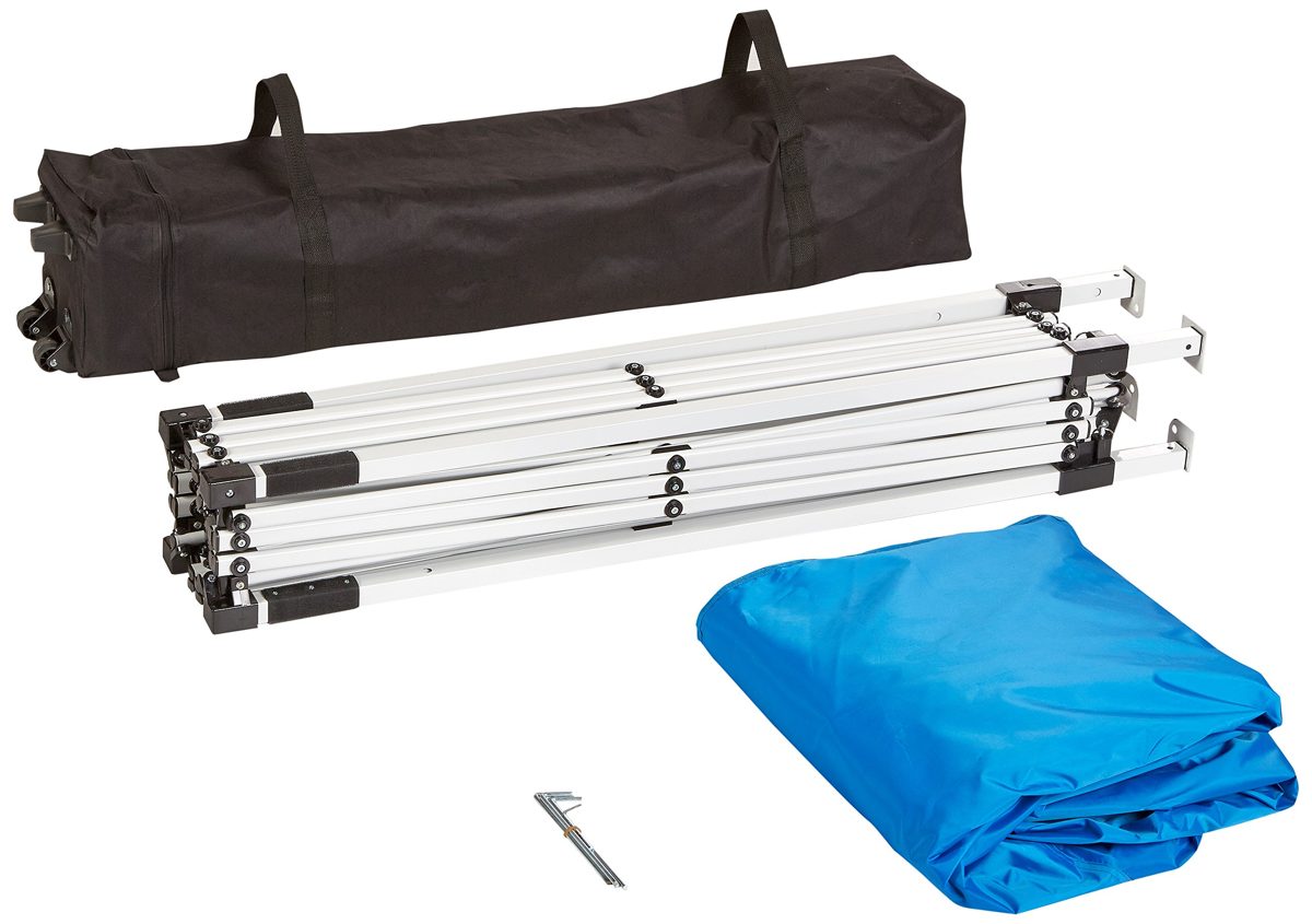 AmazonBasics Pop-Up Canopy Tent - 10' x 10', Blue