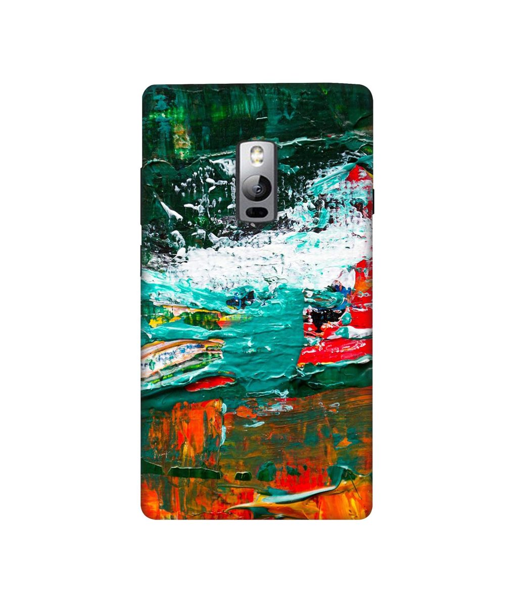Amazon Brand - Solimo Designer Multicolor Glass Color 3D Printed Hard Back Case Mobile Cover for OnePlus 2