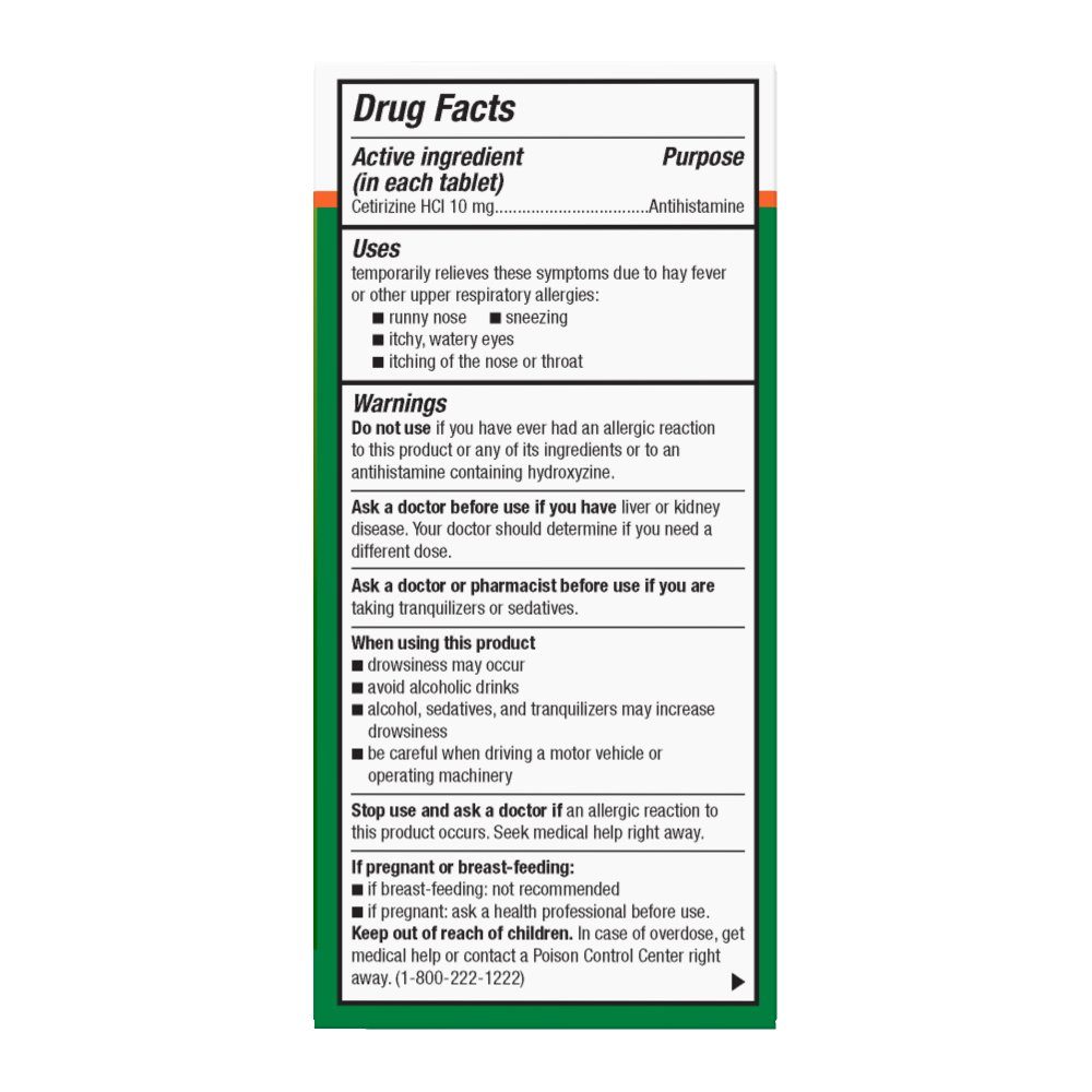 Basic Care All Day Allergy Cetirizine Hcl Tablets, 10 mg, 300 Count