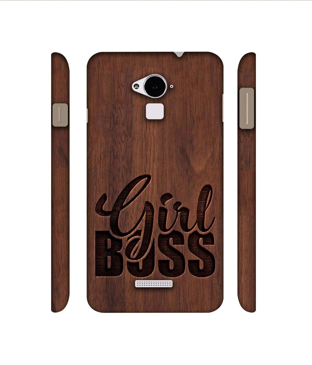 Amazon Brand - Solimo Designer Girl Boss On Wood 3D Printed Hard Back Case Mobile Cover for Coolpad Note 3