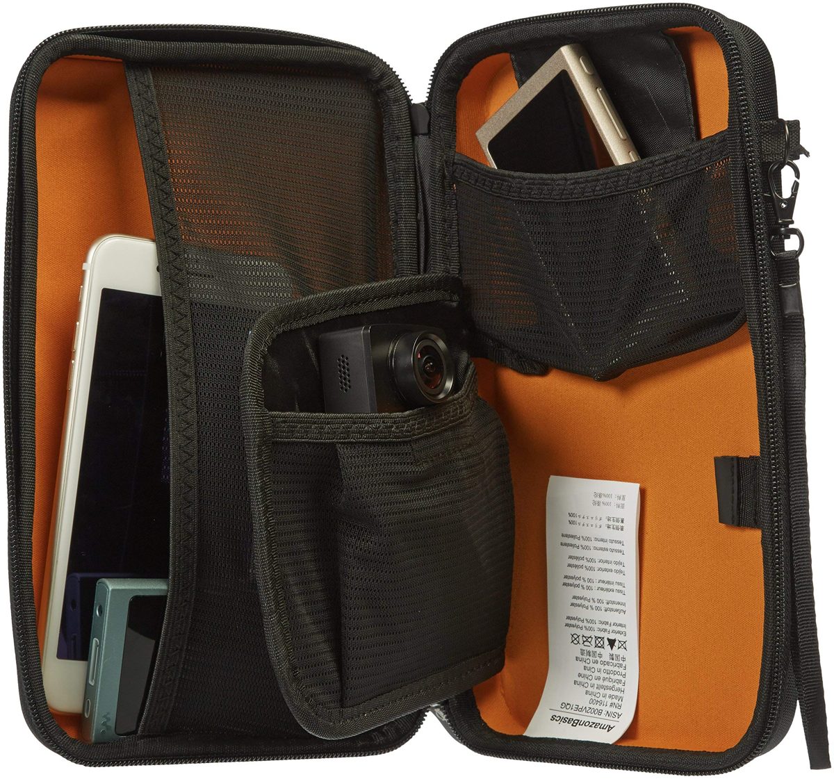 (Renewed) AmazonBasics Universal Travel Case for Small Electronics and Accessories (Black)