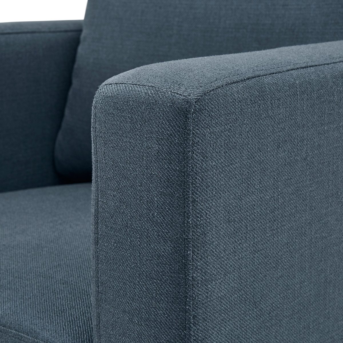 Amazon Brand – Rivet Revolve Modern Upholstered Armchair with Tapered Legs, 33"W, Denim Blue