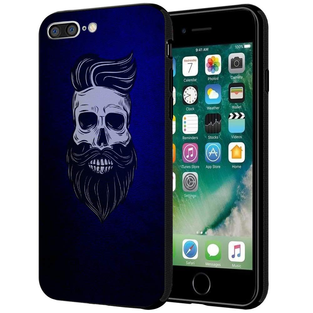 Amazon Brand - Solimo Designer Beard Skull Printed Hard Back Case Mobile Cover for Apple iPhone 8 Plus / 7 Plus (D1189)