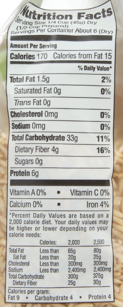 365 EVERYDAY VALUE Organic Long Grain Brown Rice, 8.8 OZ
