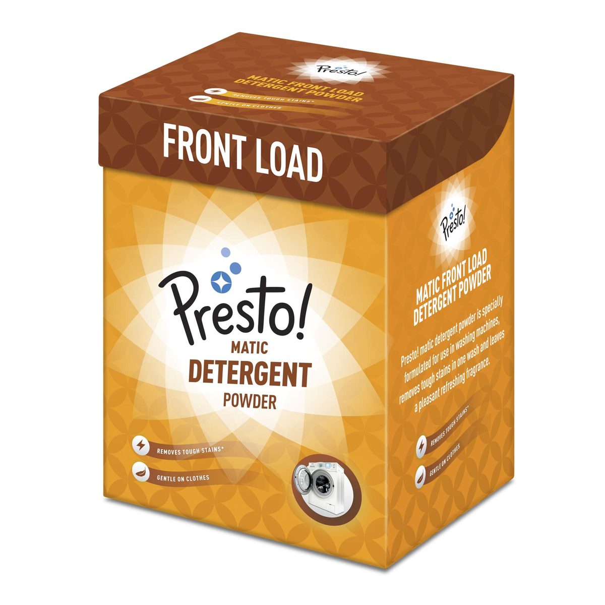 Amazon Brand - Presto! Matic Front Load Detergent Powder - 2 kg