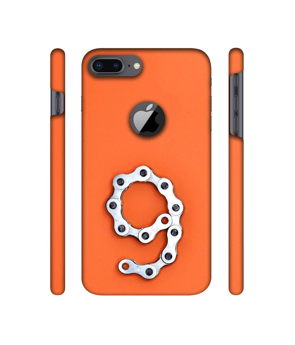 Amazon Brand - Solimo Designer Number Nine 3D Printed Hard Back Case Mobile Cover for Apple iPhone 8 Plus (with Logo Cut)