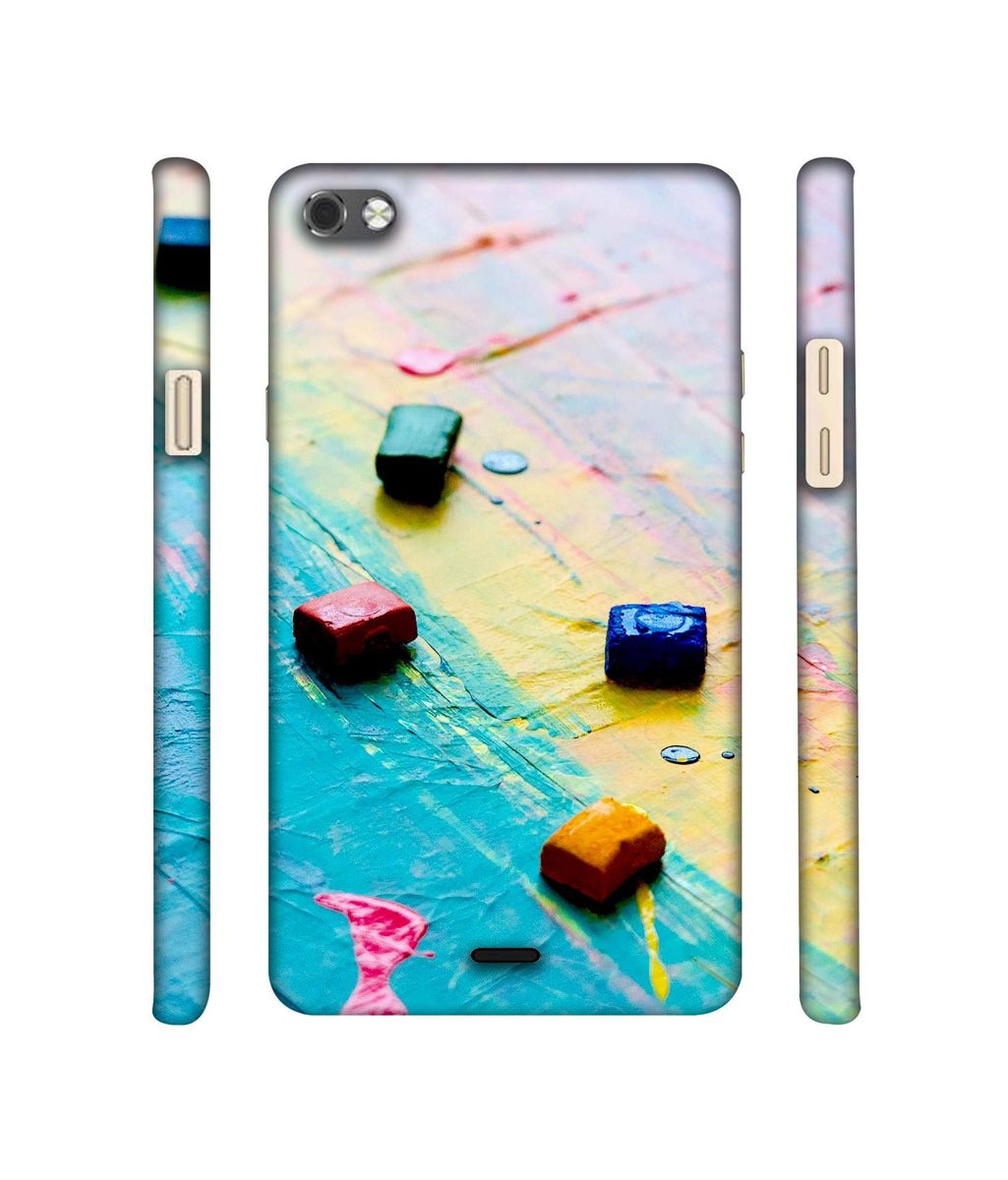 Amazon Brand - Solimo Designer Multicolor WaxColor Blocks 3D Printed Hard Back Case Mobile Cover for Micromax Canvas Sliver 5 Q450
