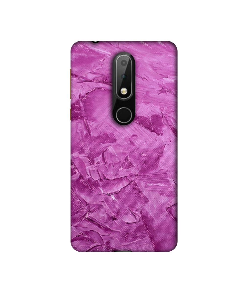 Amazon Brand - Solimo Designer Pink Paint 3D Printed Hard Back Case Mobile Cover for Nokia 6.1 Plus