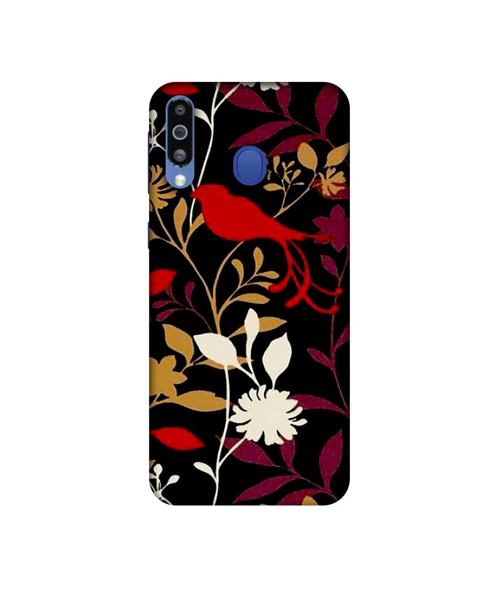 Amazon Brand - Solimo Designer Flower Bunch Pain On Cloth 3D Printed Hard Back Case Mobile Cover for Samsung Galaxy M21