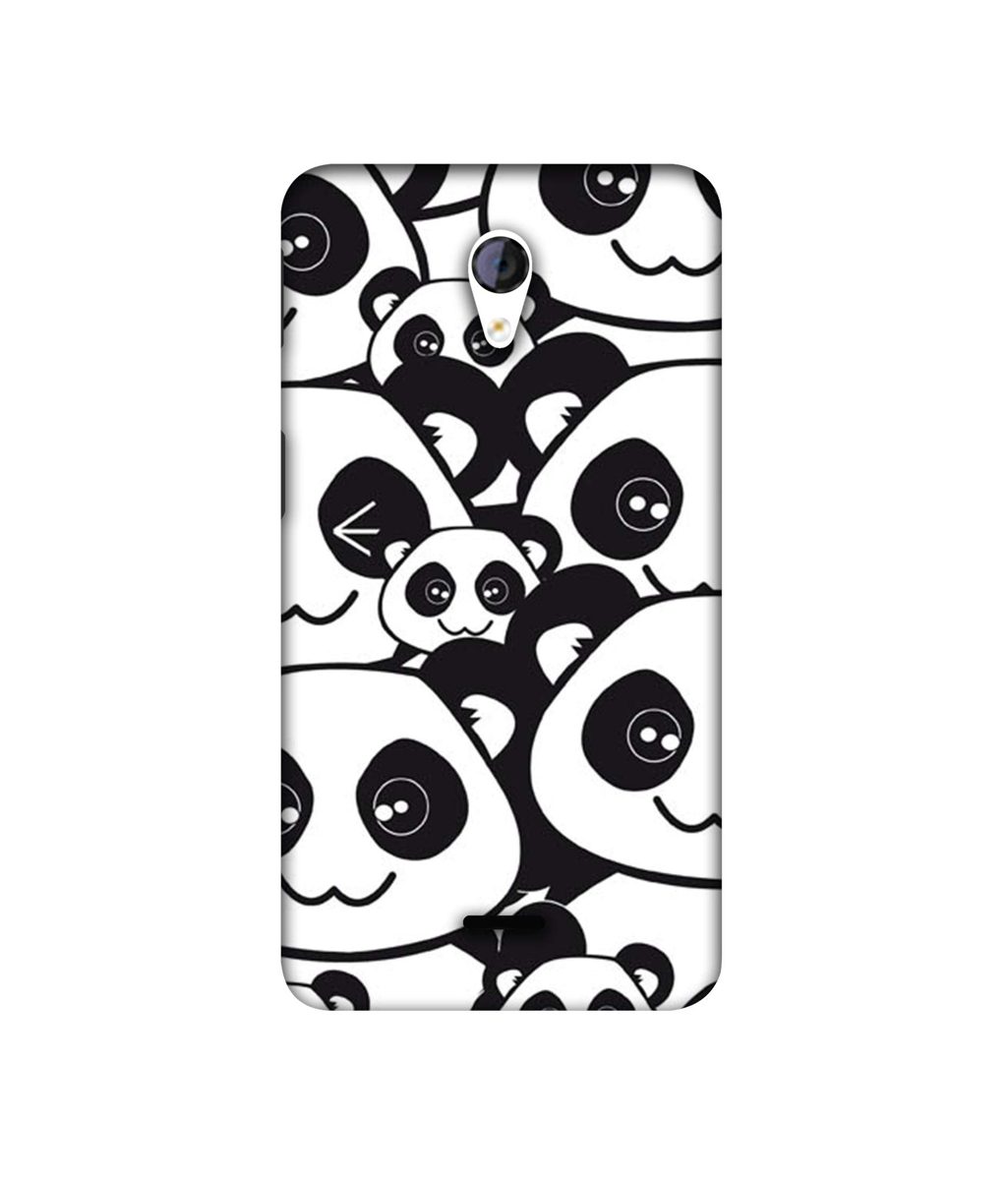 Amazon Brand - Solimo Designer Panda Texture 3D Printed Hard Back Case Mobile Cover for Micromax Canvas Unite 2 A106